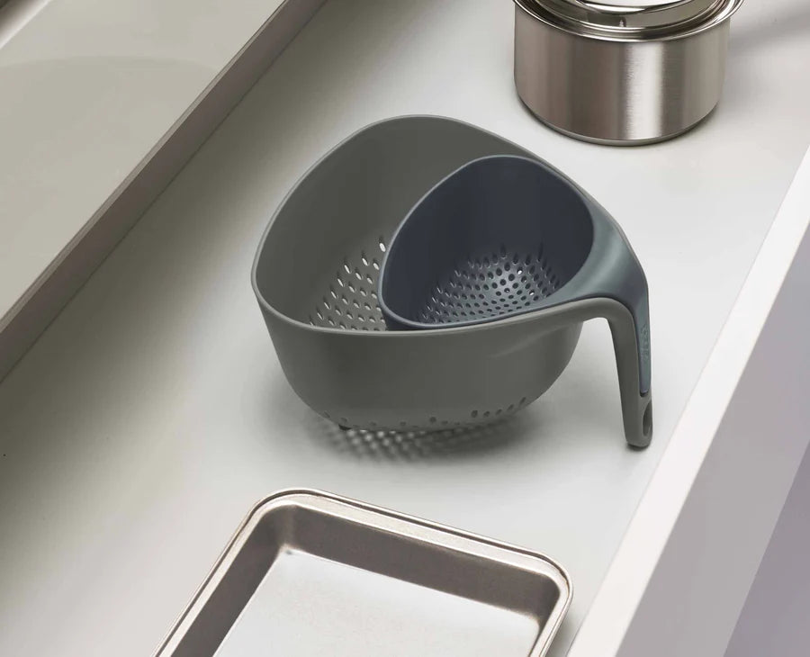 Nest 2-piece Grey Colander Set