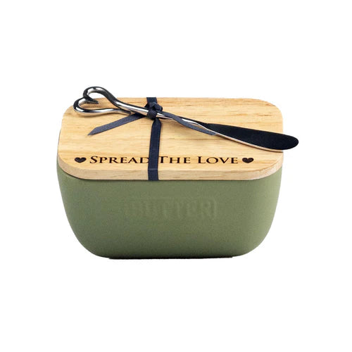 Spread The Love Butter Dish & Knife Set