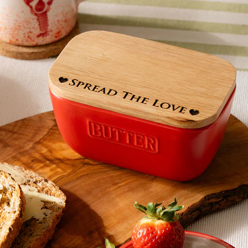 Spread The Love Butter Dish & Knife Set