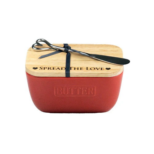 Spread The Love Butter Dish & Knife Set