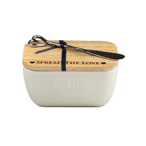 Spread The Love Butter Dish & Knife Set