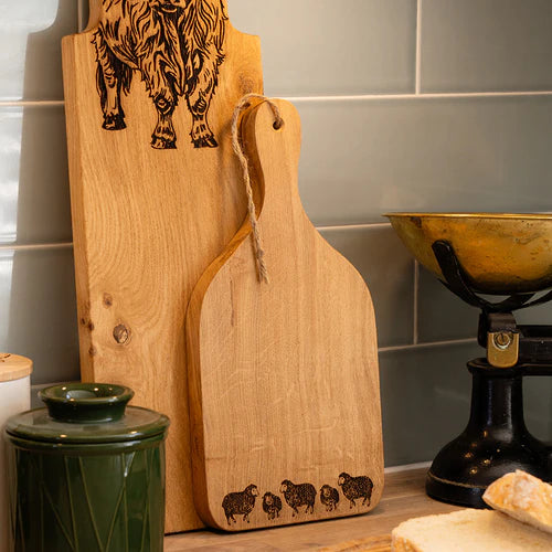 Small Oak Hanging Paddle | Sheep