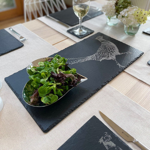 Slate Table Runner | Pheasant