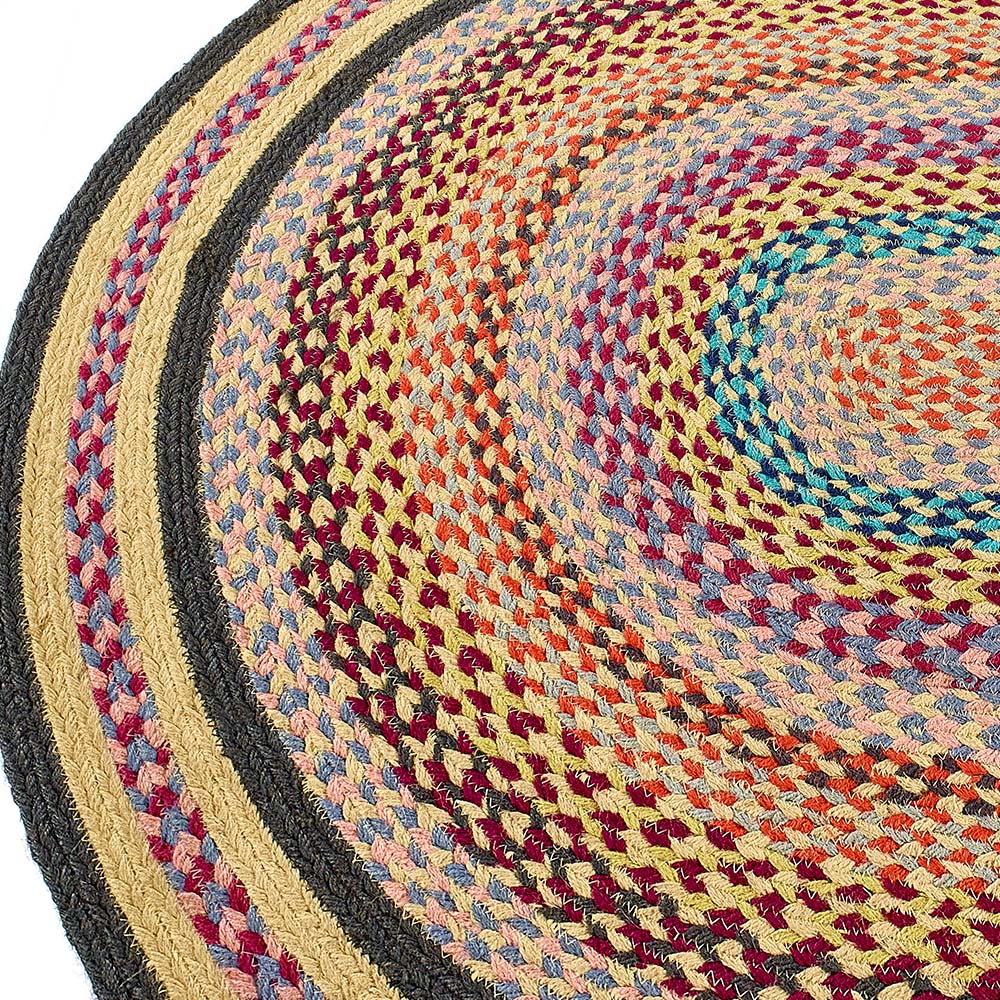 Colourful Jute | Oval Rug