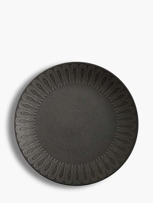 Living Jewels Black Dinner Plate