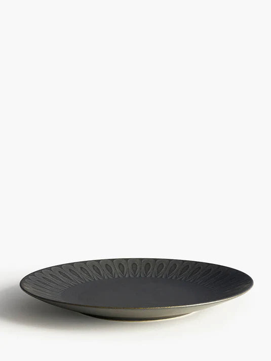 Living Jewels Black Dinner Plate