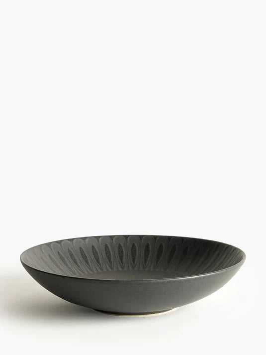 Living Jewels Black Pasta Bowl