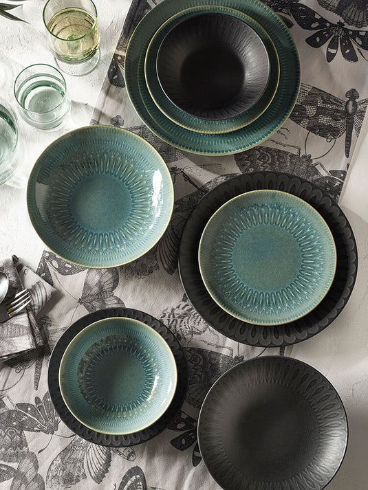 Living Jewels Green Pasta Bowl