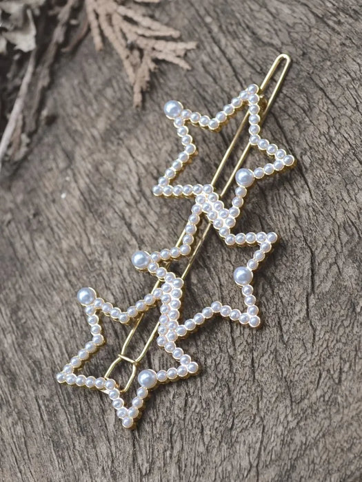 Trio of Pearl Encrusted Stars