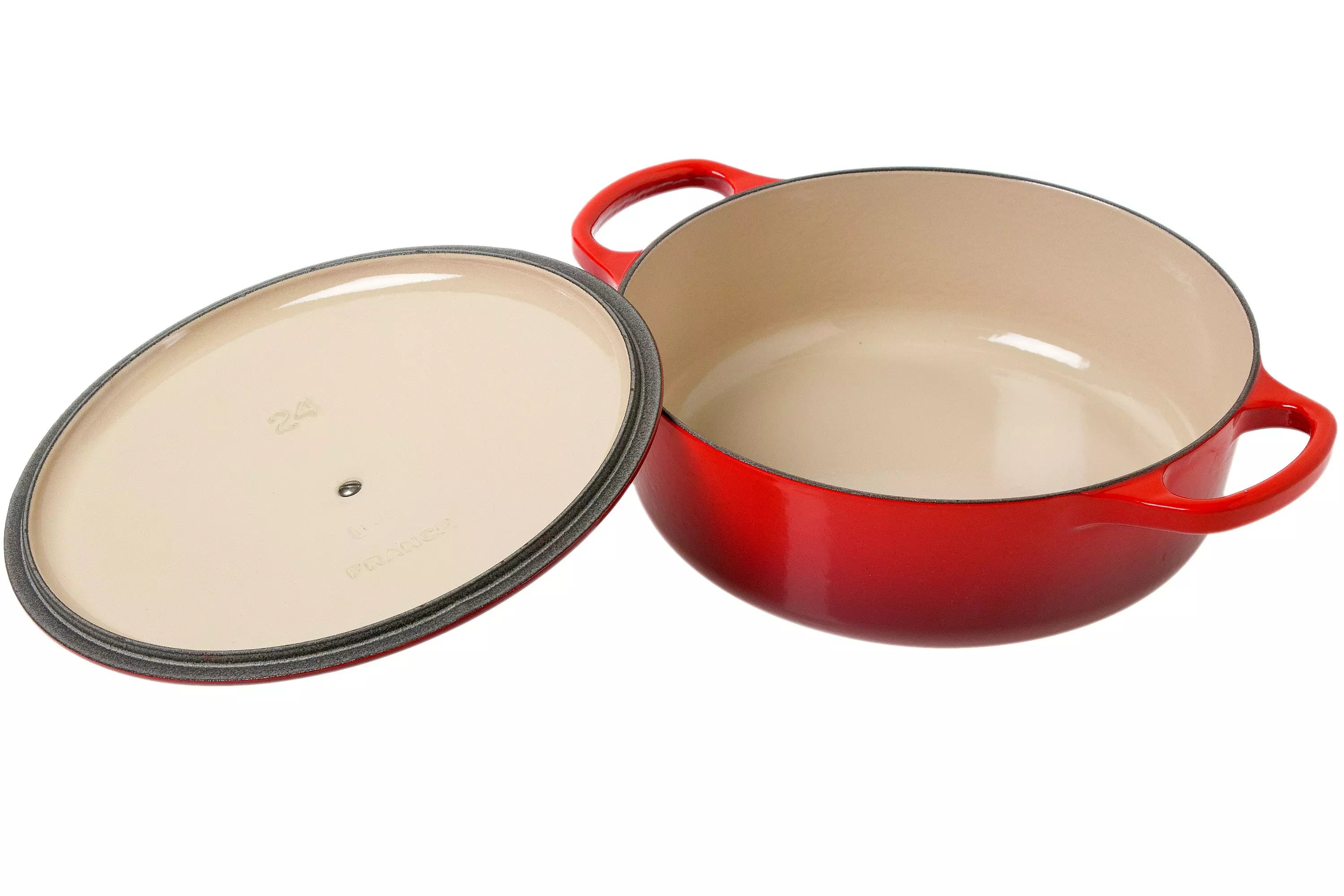 Le Creuset Signature Cast Iron Round Casserole 24cm Cerise