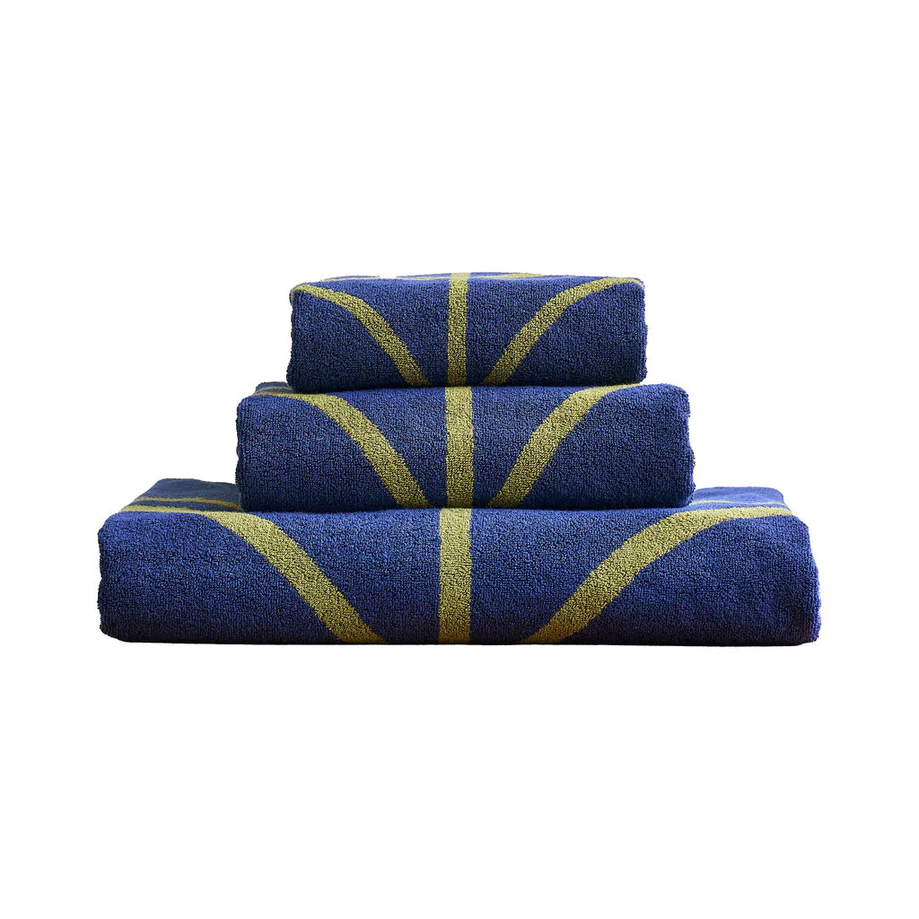 Linear Stem Navy | Bath Sheet