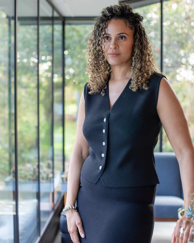 Peta Waistcoat | Black