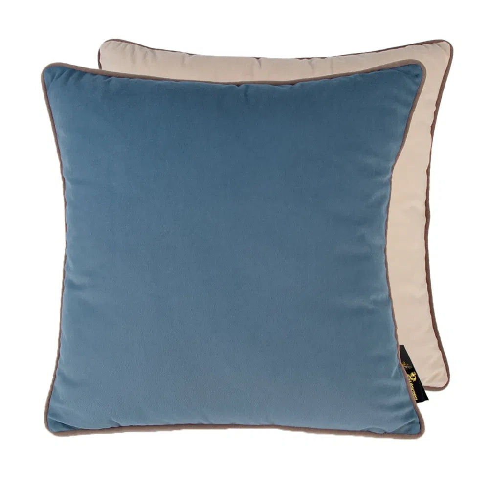 Twofaced Blue & Champagne Cushion