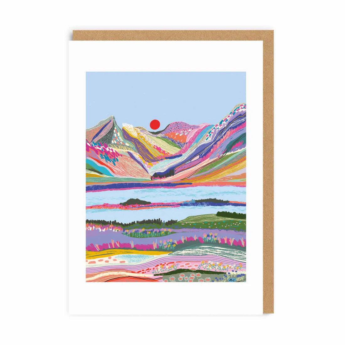 Mountain Sunset | Blank Card