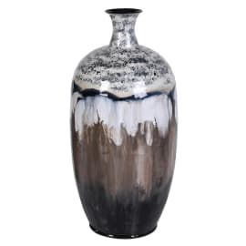 Misty Hue Fluted Vase