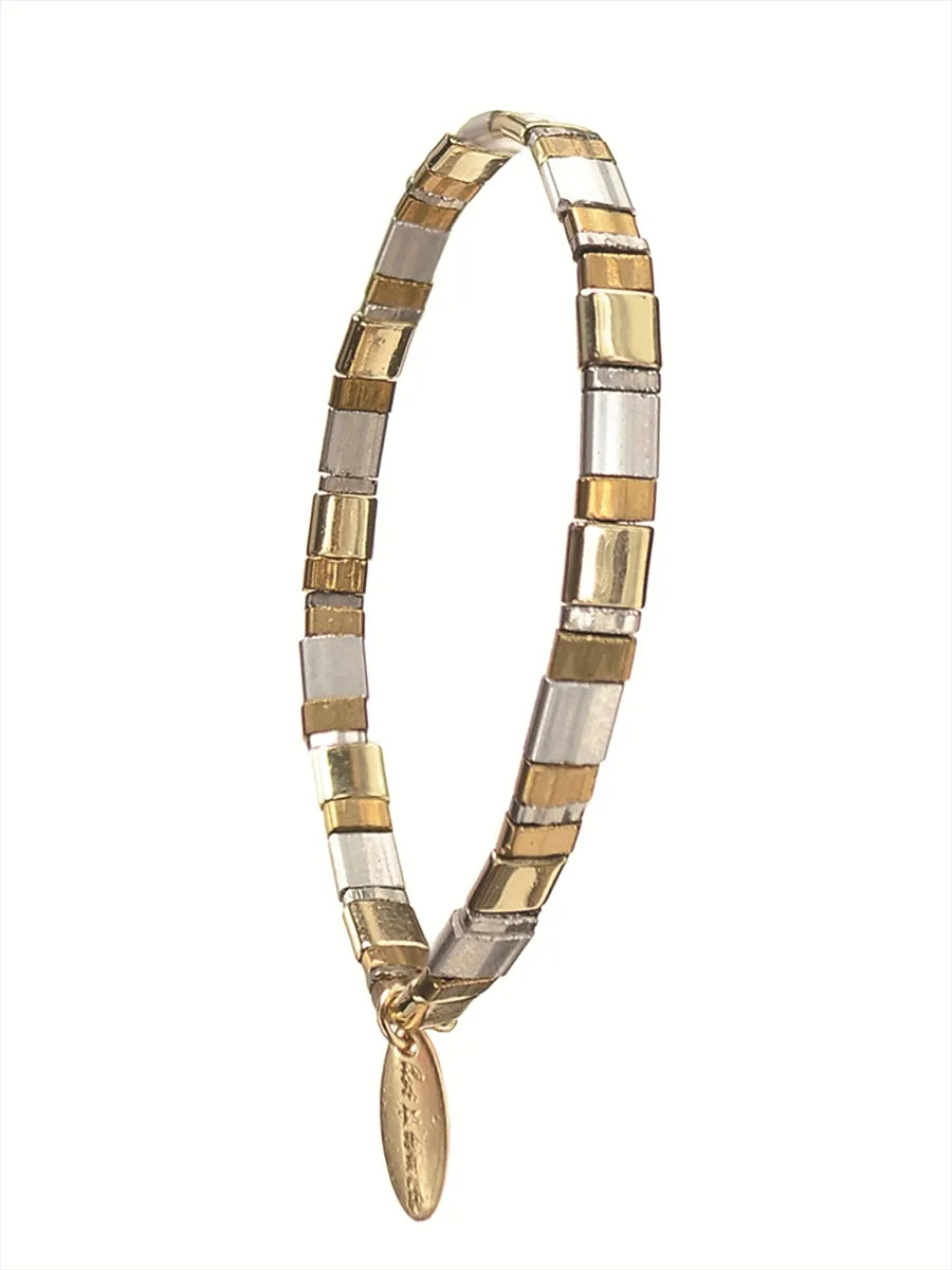 Miyuki Tila Style Bracelet | Golden