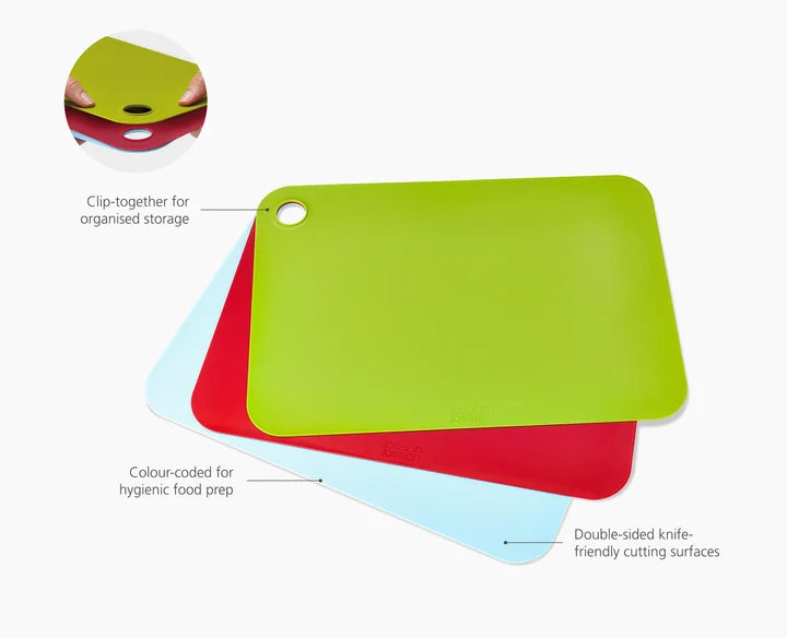 Pop 3-piece Multicolour Chopping Mat Set