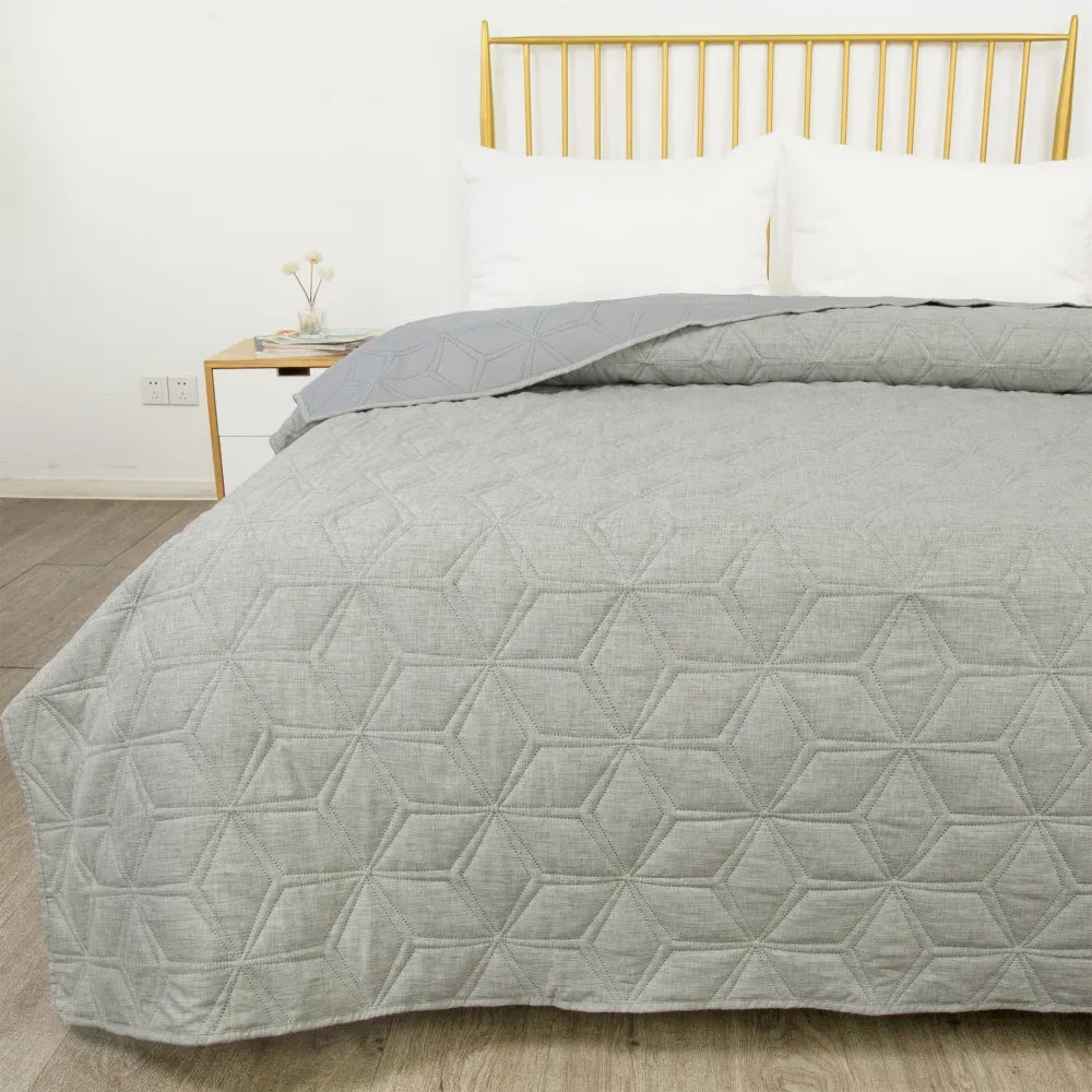 Lombardi Grey | King Bedspread