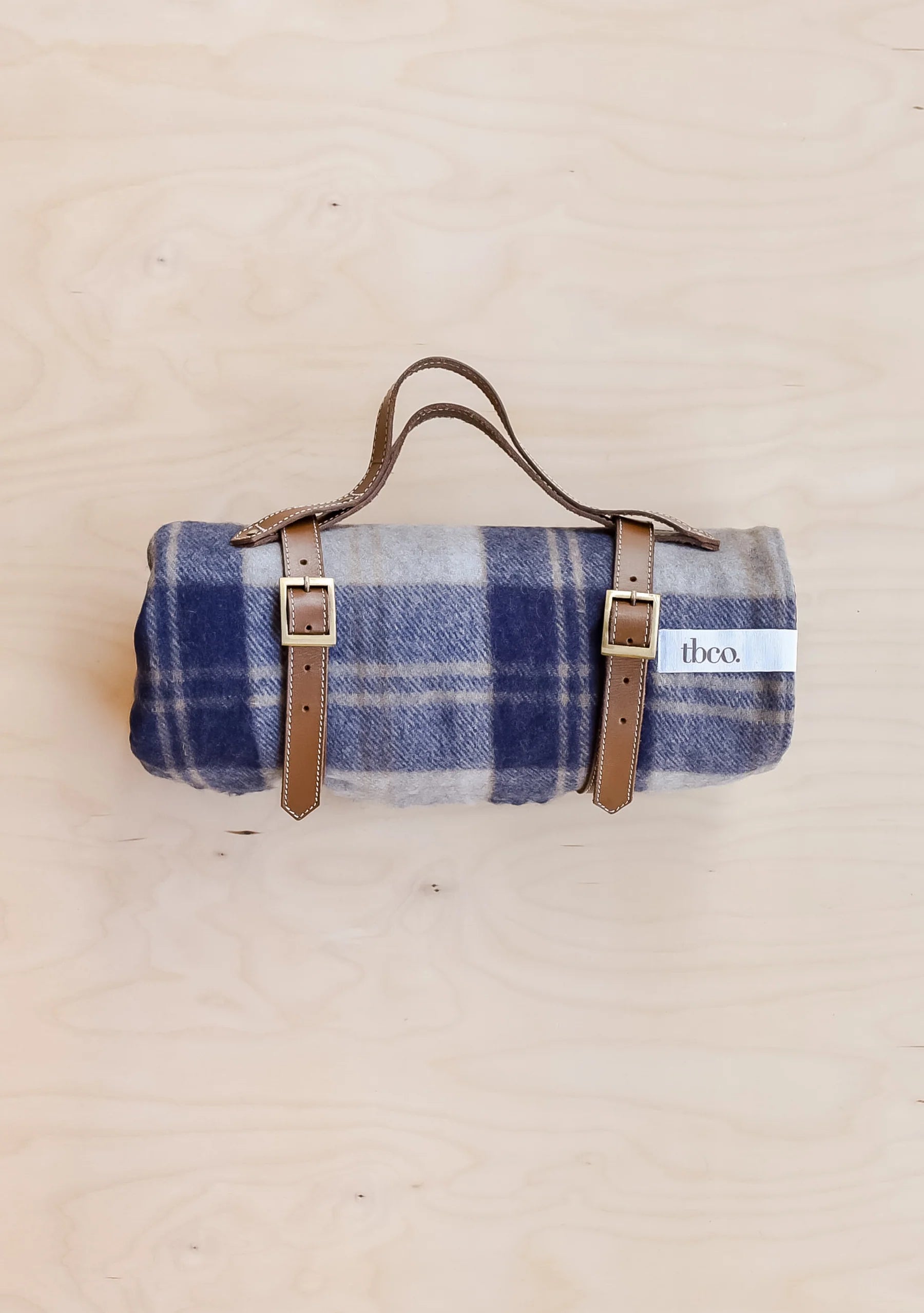 Wool Picnic Blanket  Bannockbane Silver Tartan