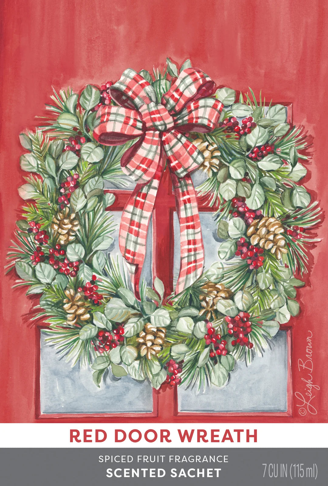Willowbrook Red Door Wreath | Scented Sachet