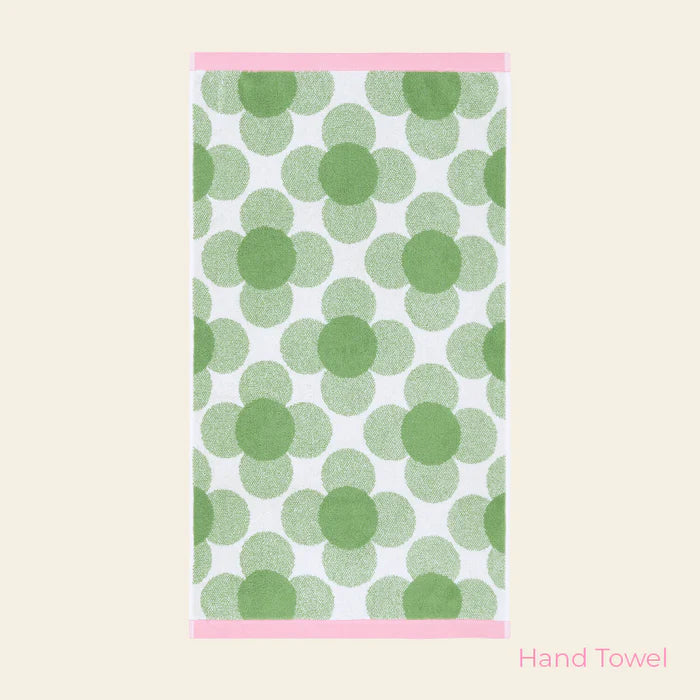 Retro Flower Clover | Hand Towel