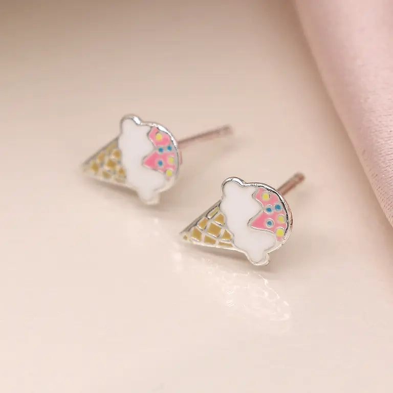 Ice Cream Studs | Sterling Silver