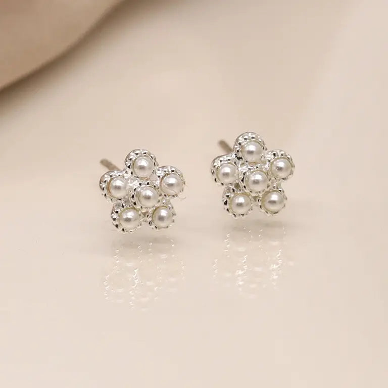 Flower Studs | Sterling Silver