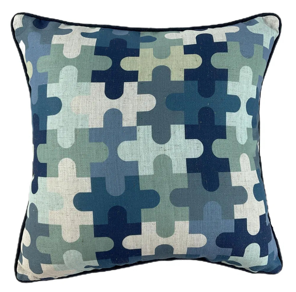 Jigsaw Blue | Cushion