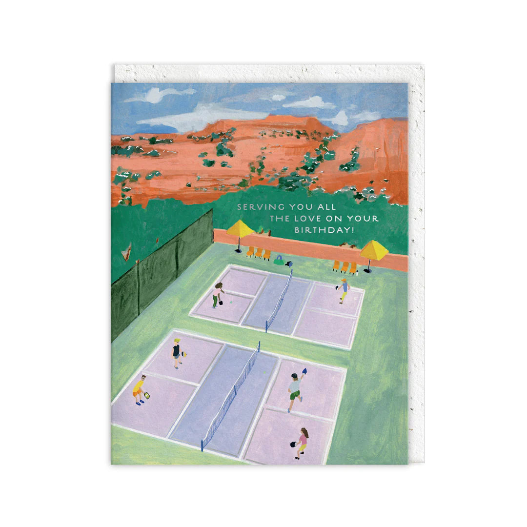 Pickleball Birthday Greeting Card