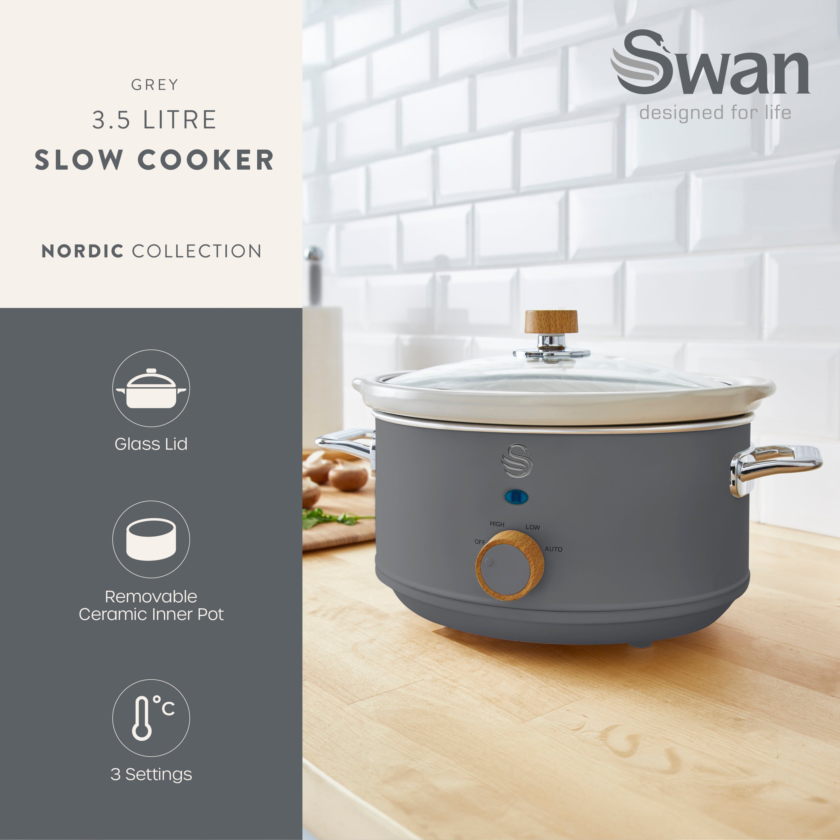 Nordic Slow Cooker | 3.5L