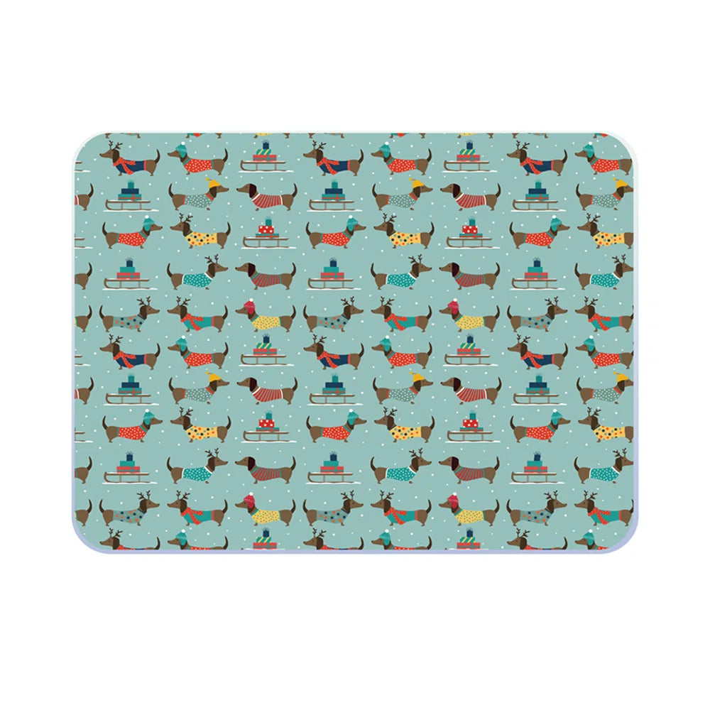 Christmas Dauchaund | Worktop Protector