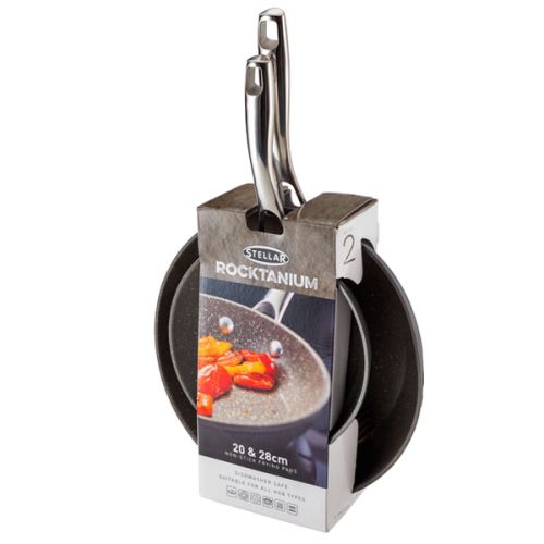Rocktanium Twin Frying Pan Set