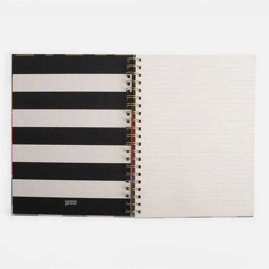 Colourblock Hearts | A4 Spiral Notebook