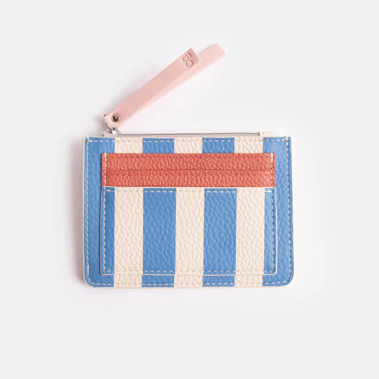 Blue Stripe | Short Patch Purse