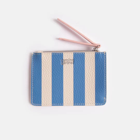 Blue Stripe | Short Patch Purse