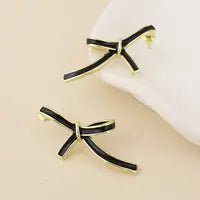 Seraphina Bow Huggie Waterproof Earrings