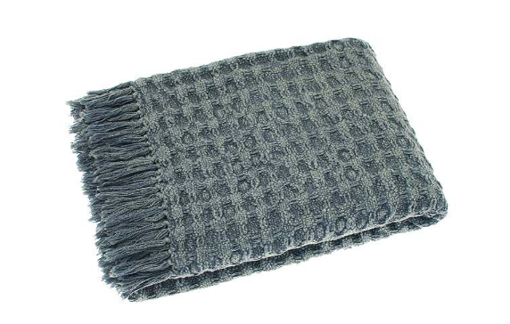 Waffle Blue Storm Throw