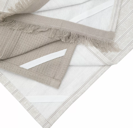 Natural Stripe Tea Towels