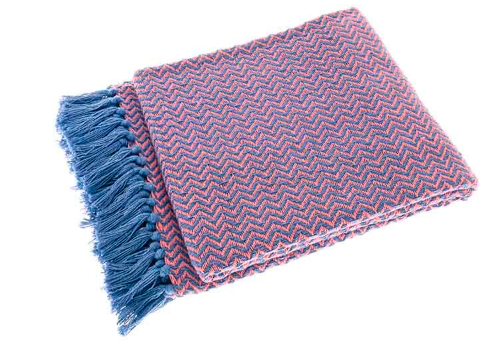 Festival Throw | Blue & Pink