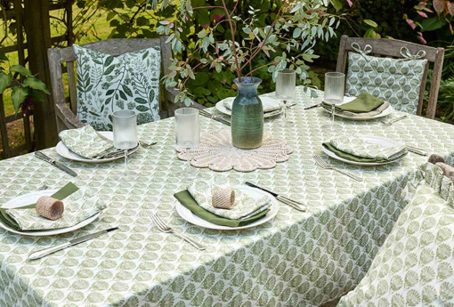 Carnation | Olive Green Tablecloth