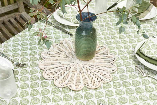 Carnation | Olive Green Tablecloth