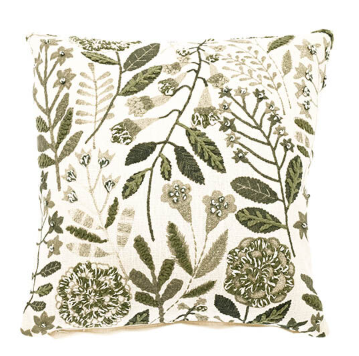 Embroidered Botanique Cushion