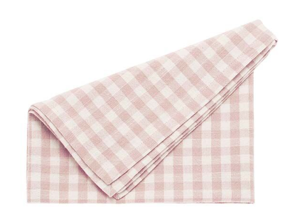 Gingham Napkins | Plaster Pink
