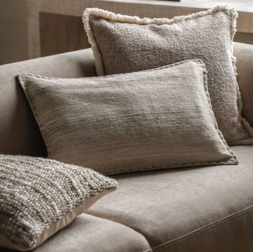 Cardinham Stitched Cushion Ecru