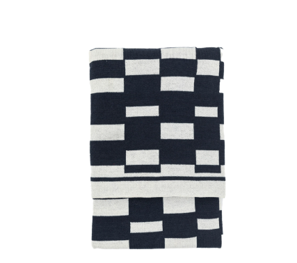 Lohko Knitted Throw | Ink