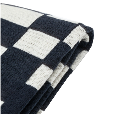 Lohko Knitted Throw | Ink