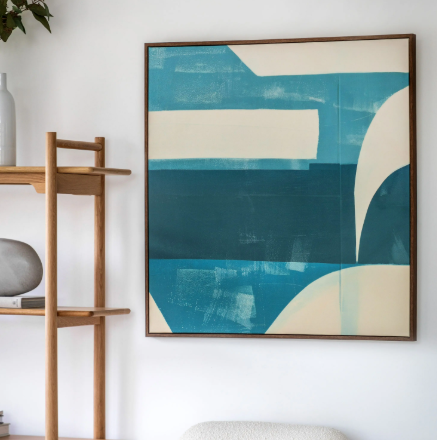 Topaz Abstract Framed Canvas