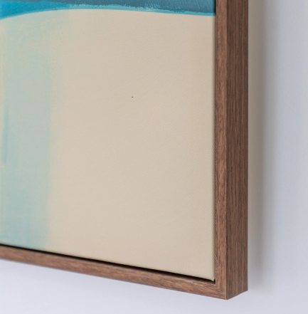 Topaz Abstract Framed Canvas