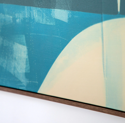 Topaz Abstract Framed Canvas