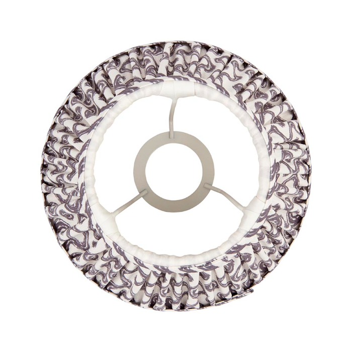 Ripple 20cm Tapered Shade | Pearl Grey